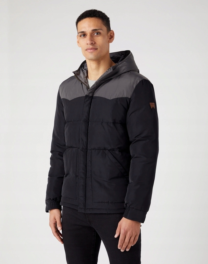 Přechodová bunda Wrangler Puffer Jacket Black W40AWU100 112341040 XXL