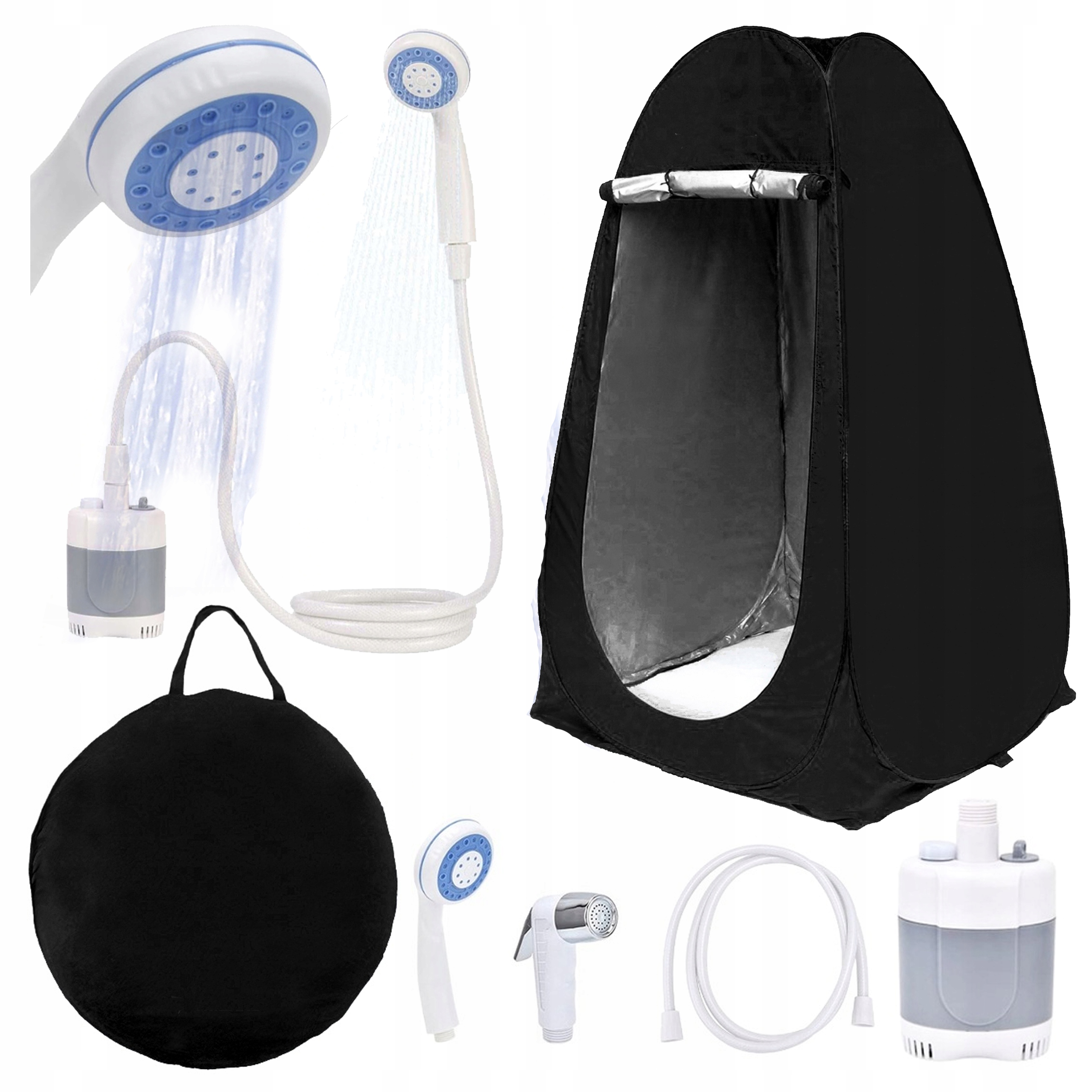 Set Stan Převlékárna Wc Kempingová sprcha s čerpadlem na Akumulátor