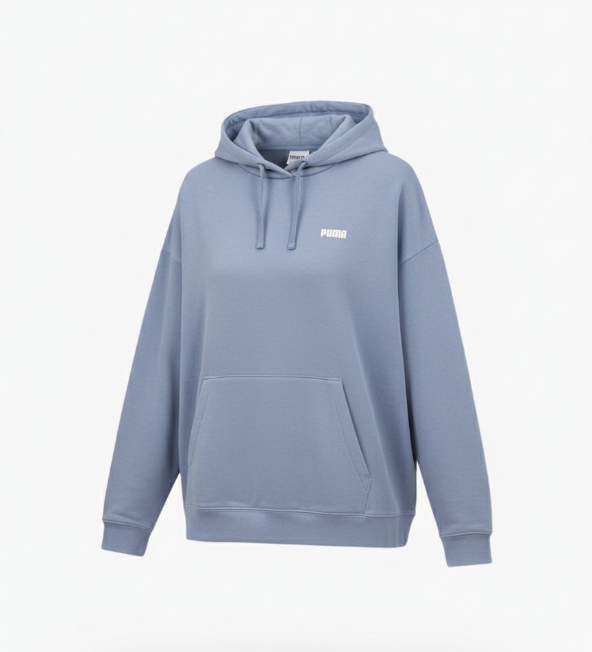 Puma Bluza Damska Z Kapturem Logo Lawendowa Oversize 688321-18 L