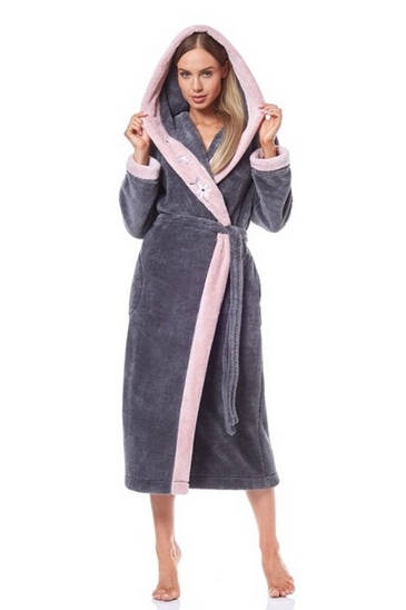 L&L Dámský Dlouhý Župan Hft Onyx 9145 3XL 46