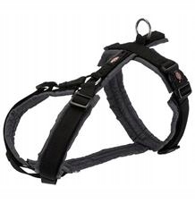 Premium trekingový postroj černá/grafit Varianta: M:hruď:53-64 cm/20 mm