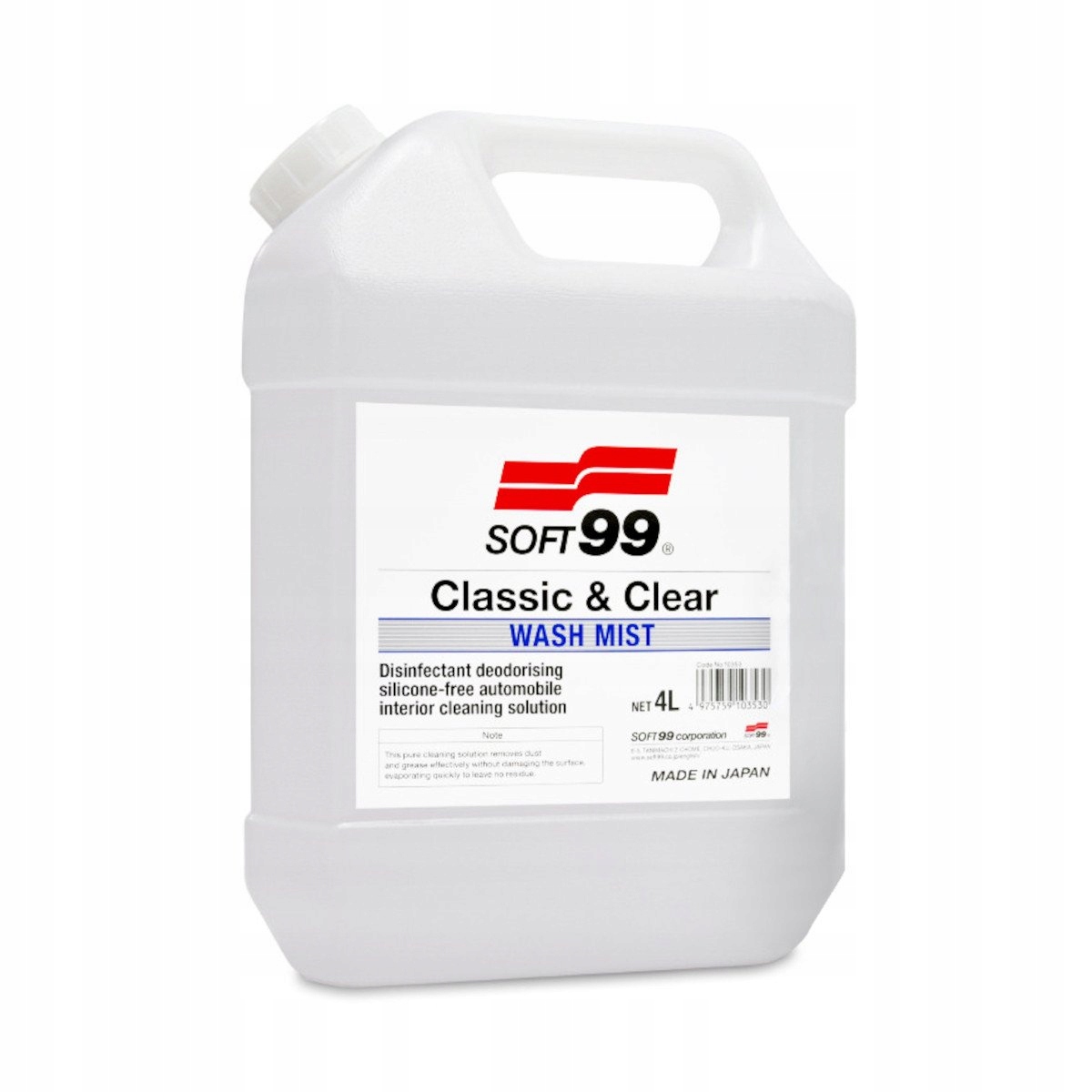 SOFT99 MIST - DO CZYSZCZENIA WNĘTRZA PLASTIKÓW 4 L Producent Soft99