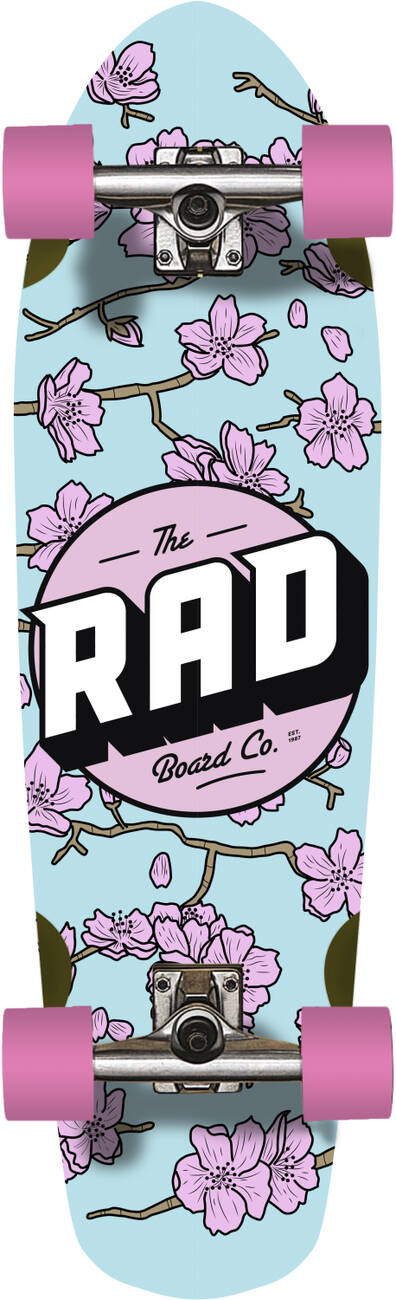 Deskorolka Rad Cruiser Blossom różowa