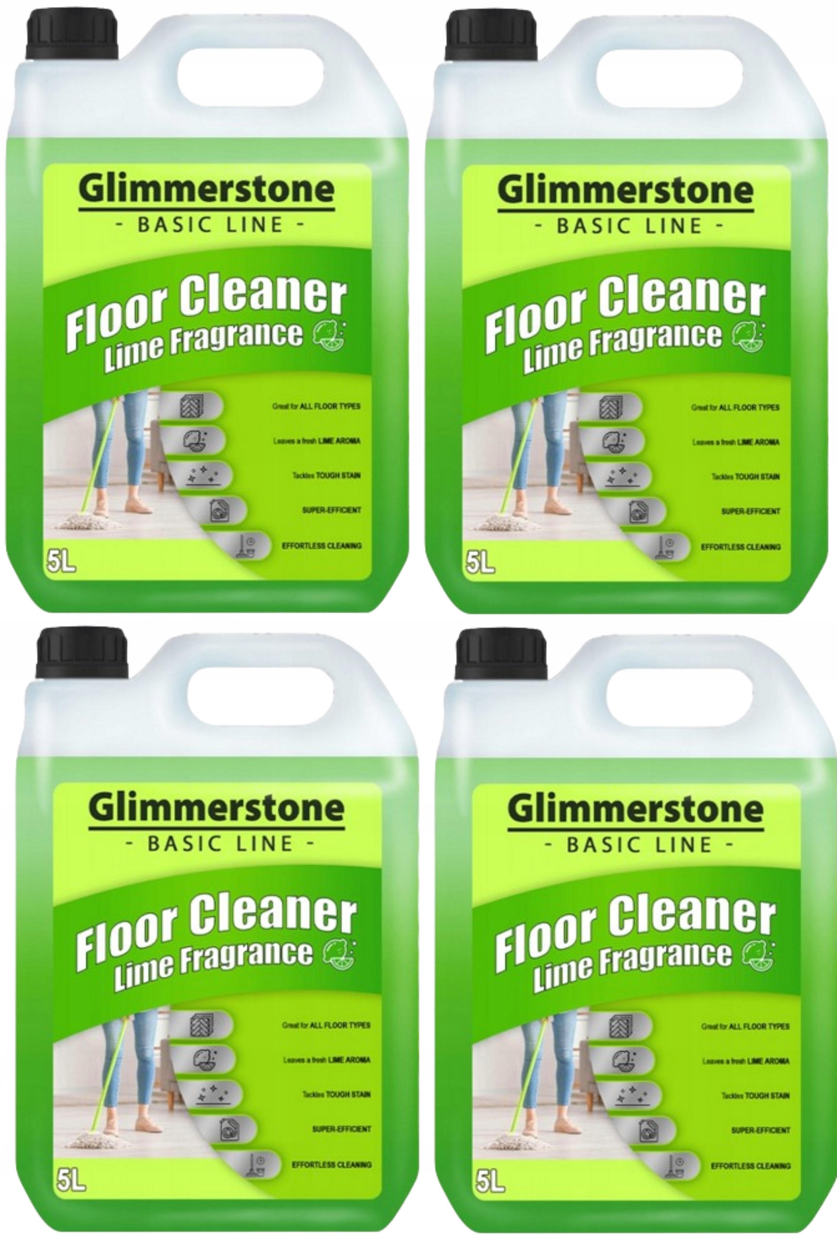 Levně Tekutý koncentrát na mytí podlah limetka, univerzální čištění panelů 20 l