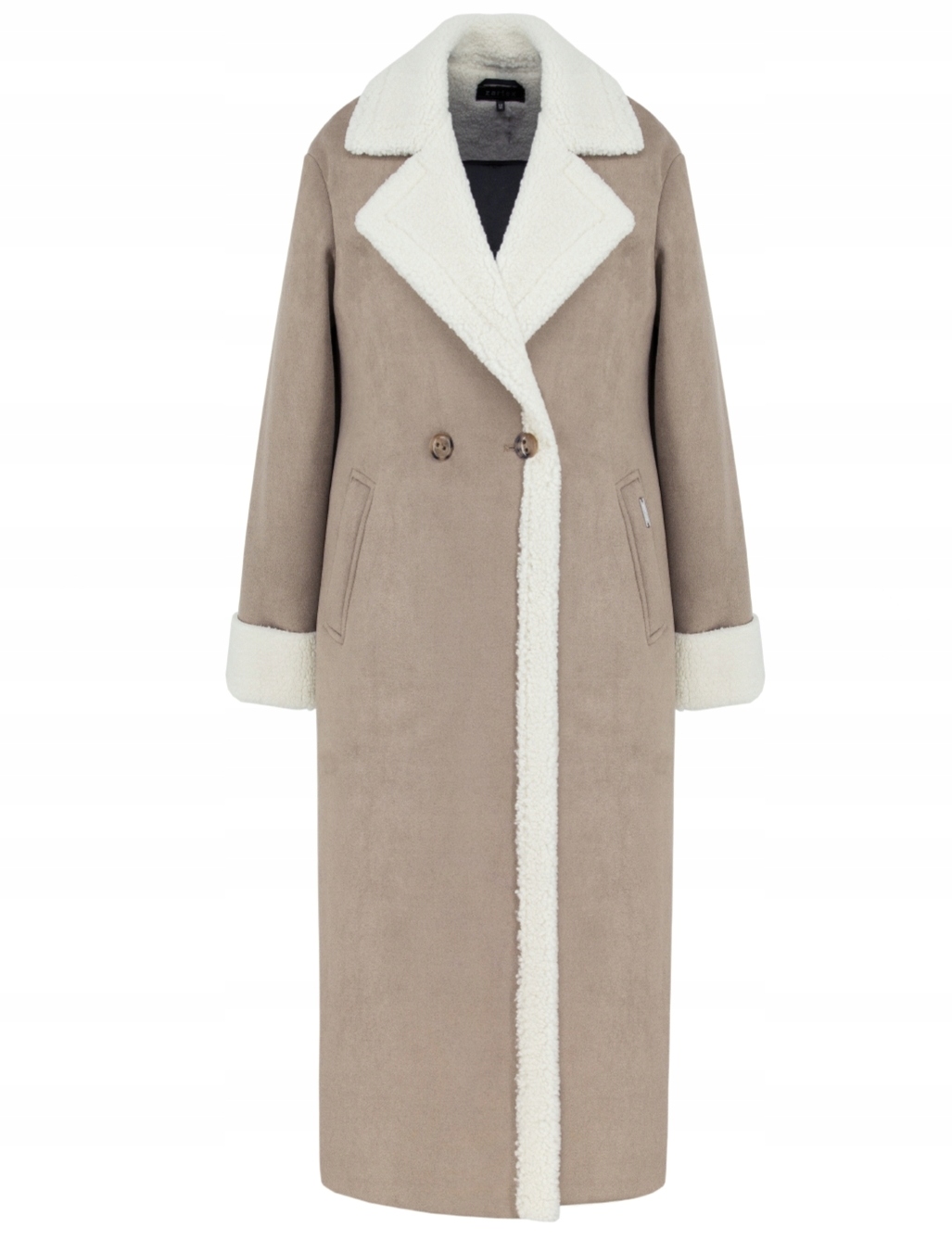 Zartex dámský kabát na podzim a zimu, klasický kožich Ellie natural AW24, vel. M