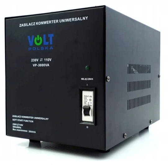 Zasilacz transformator 230V/110V Usa 3000W Ums