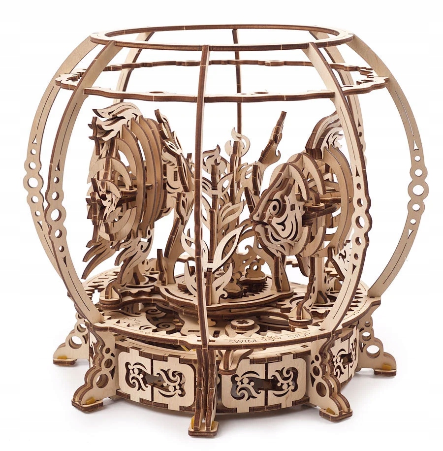Drewniane Puzzle Mechaniczne Akwarium UG70155 Ugears