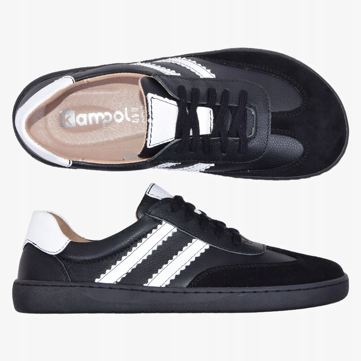 Dámské Barefoot Boty Měkké Elastické Široké Minimalistické Černé 36