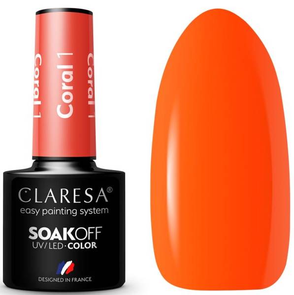 

Claresa Lakier Hybrydowy Coral 1