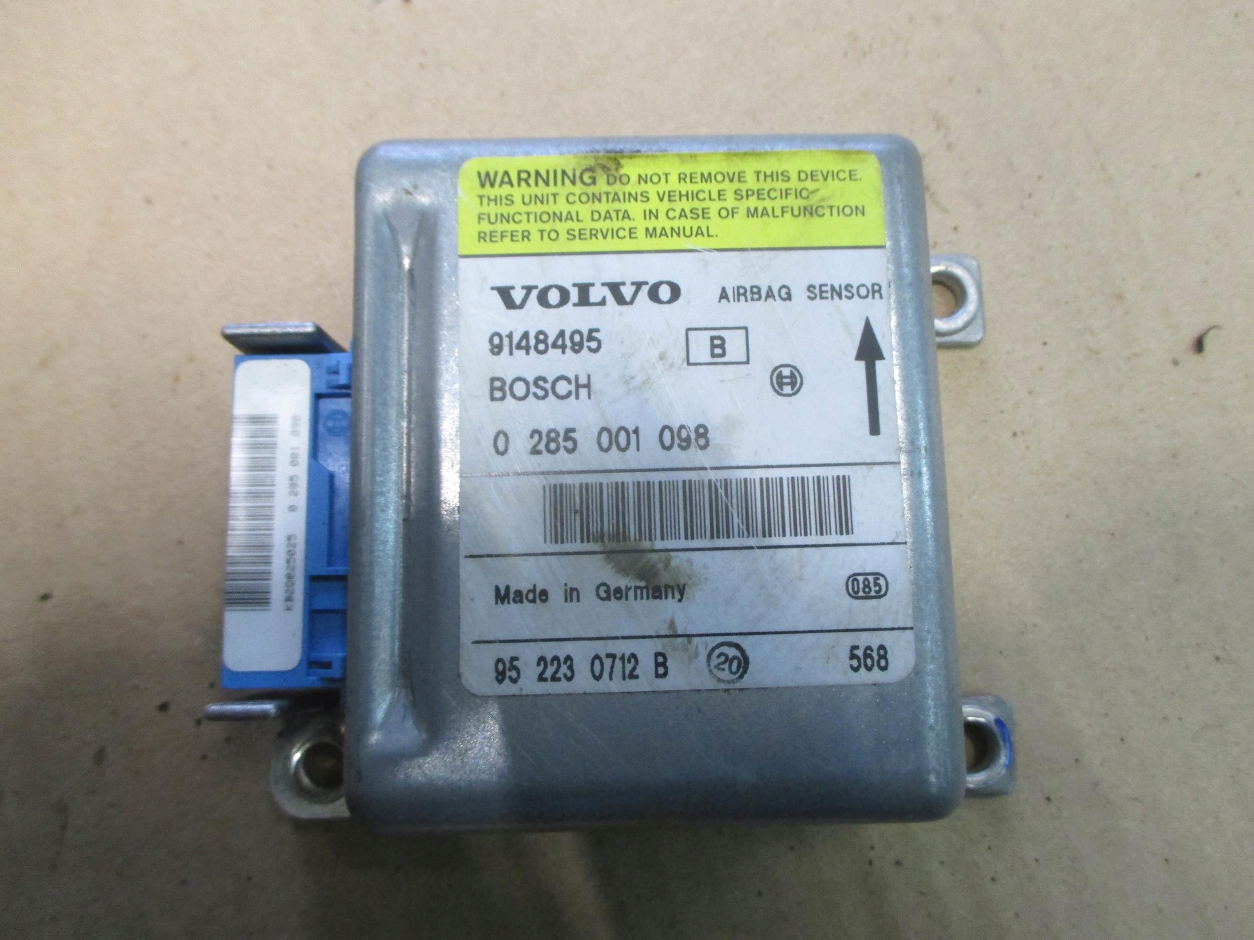 VOLVO 850 KOMBI 91-96 SENSOR PODUSZEK 9148495