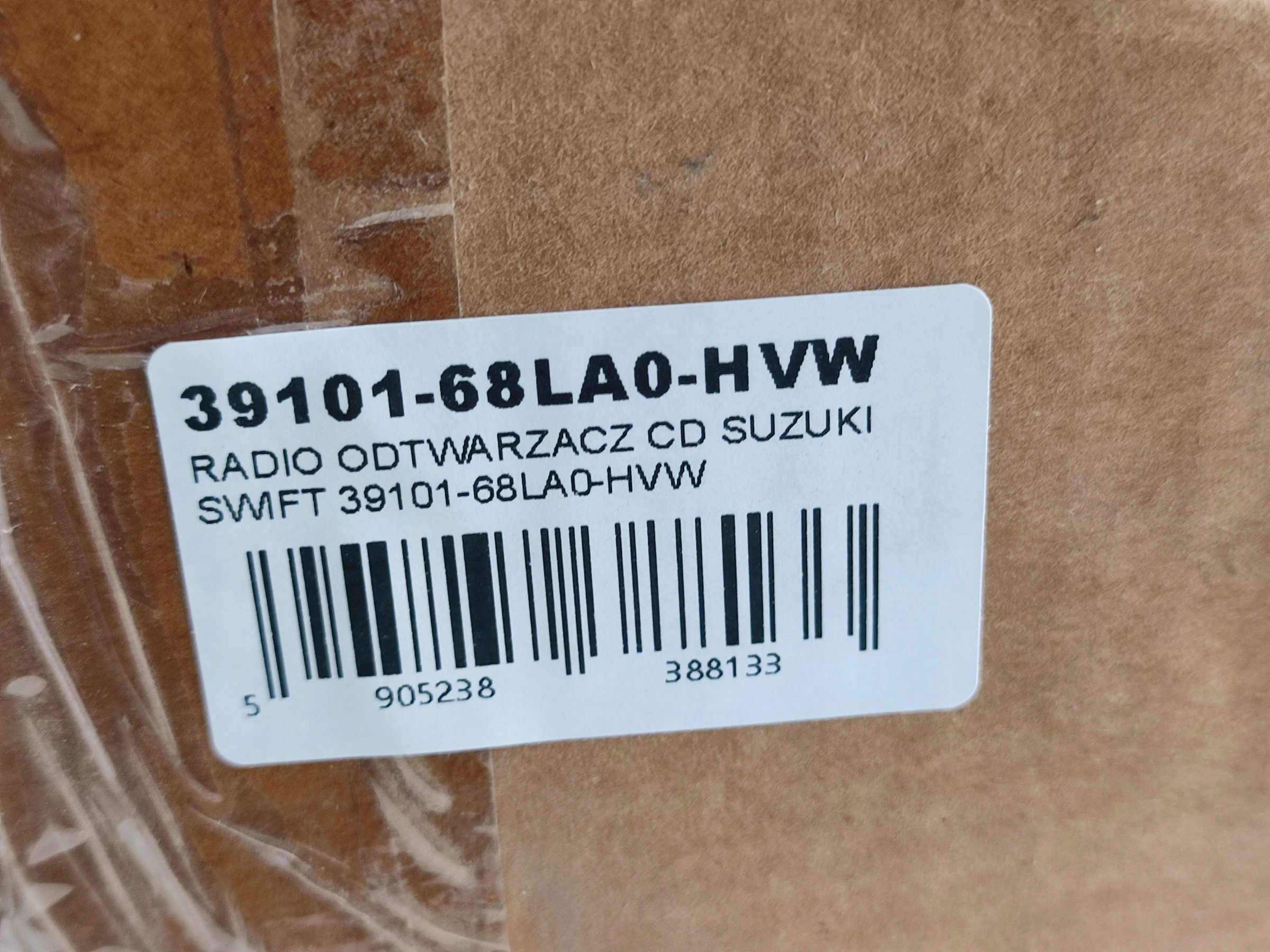 Radio CD SUZUKI SWIFT V 2010-2017 / 3910168LA0HVW