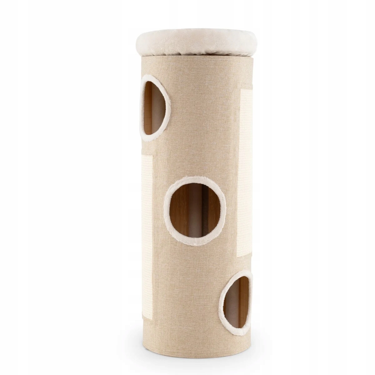 Levně Škrabací sloupek Costway 101 160 cm škrabadlo pro kočky domeček