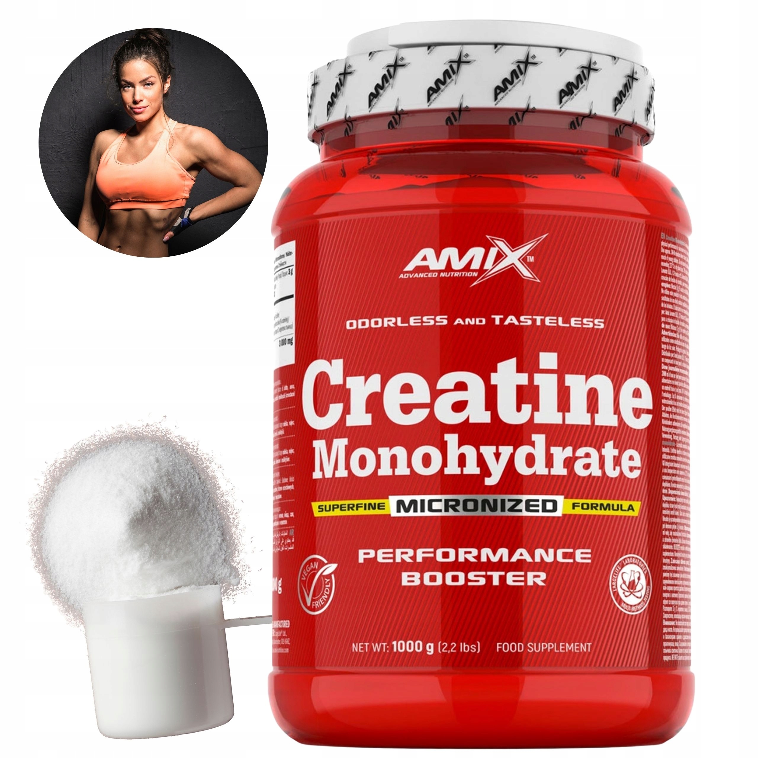 Kreatin Monohydrate Amix Creatine Monohydrate 1 kg v prášku