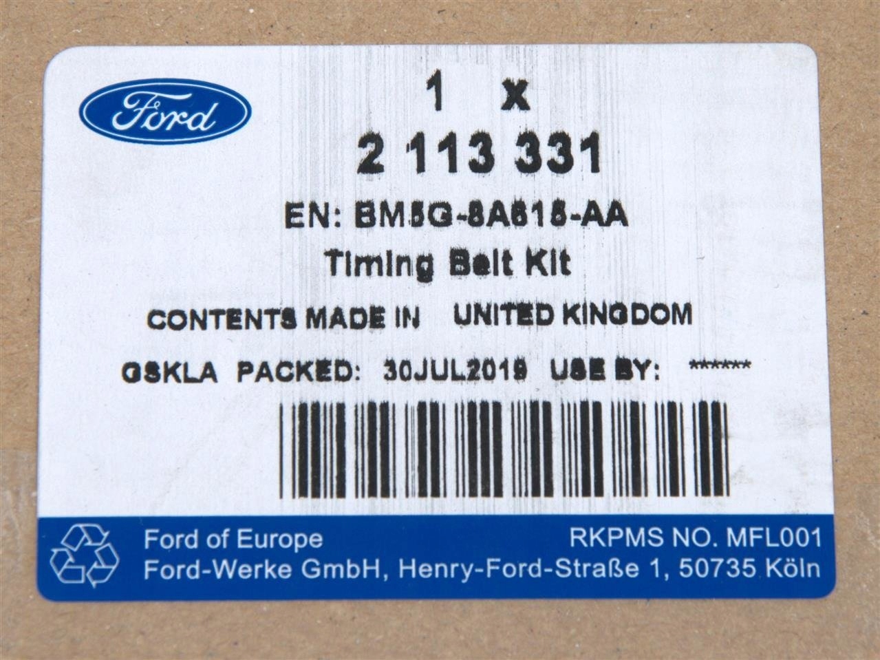 ROZRZĄD KOMPLET 1.5 / 1.6 ECOBOOST FOCUS MONDEO IV Producent części Ford OE