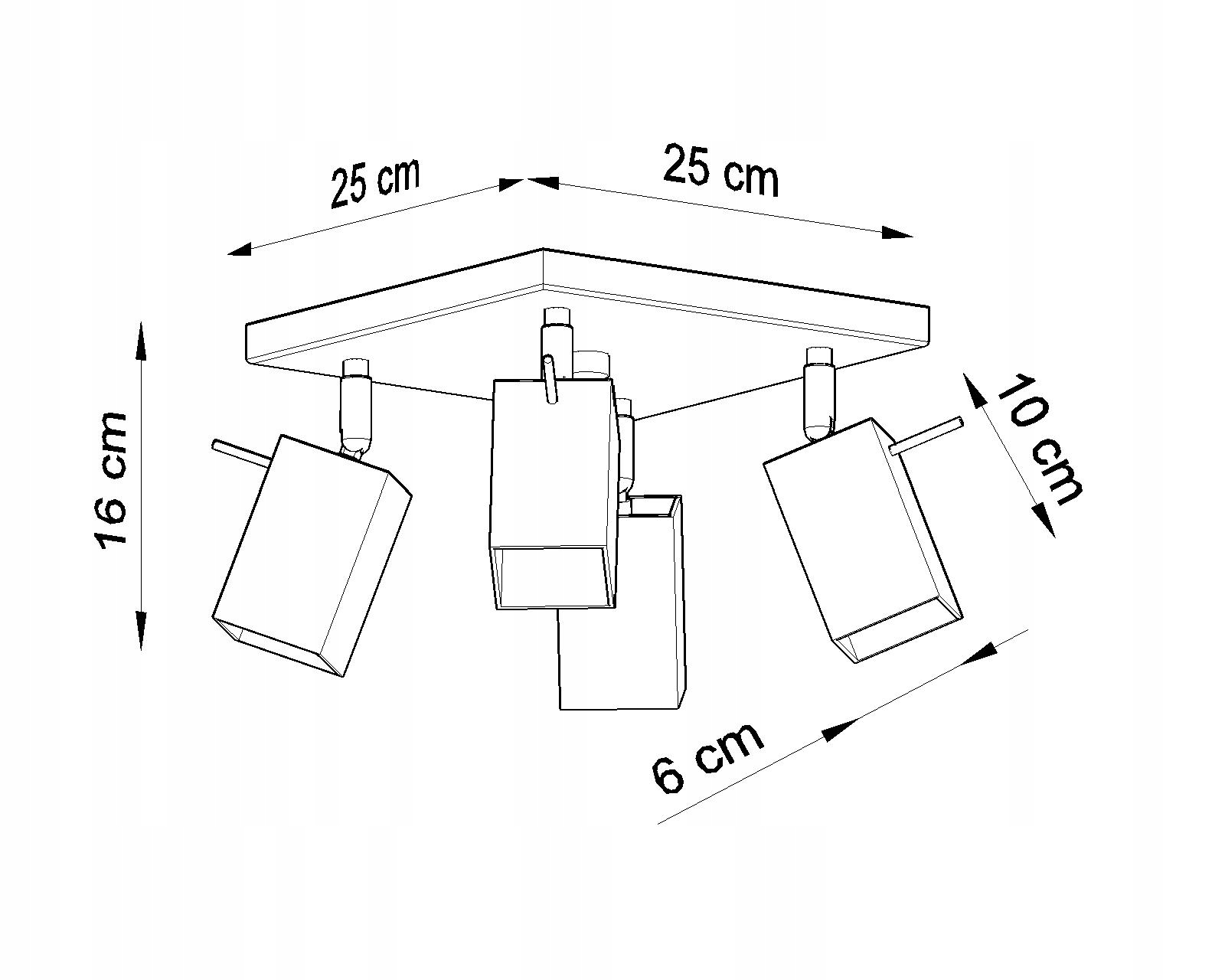 LAMPA SUFITOWA PLAFON MERIDA 4 BIAŁY SOLLUX 08 Marka Sollux Lighting