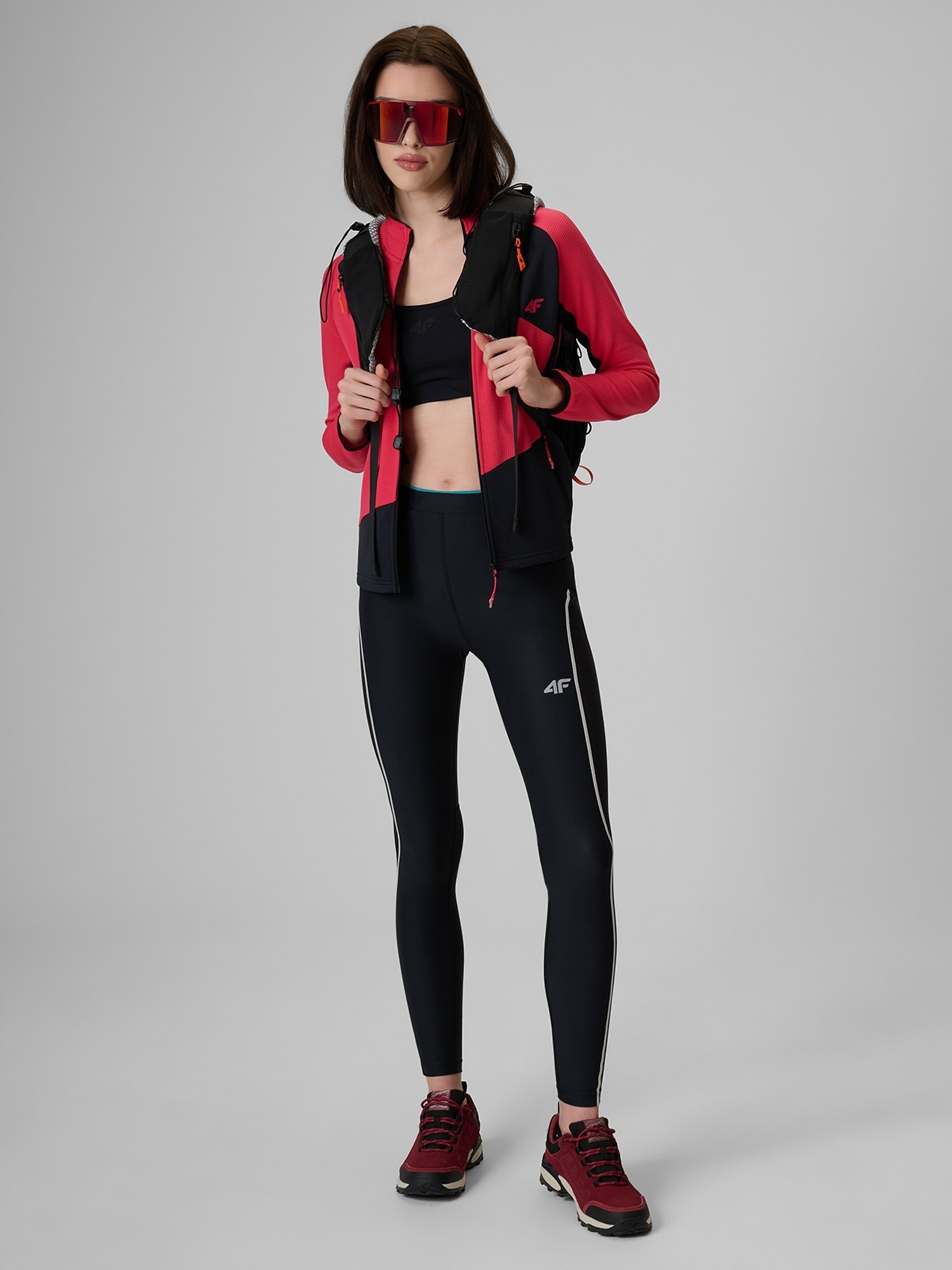 4F Dámské Trekové Legíny Černé Slim 4FDRY M