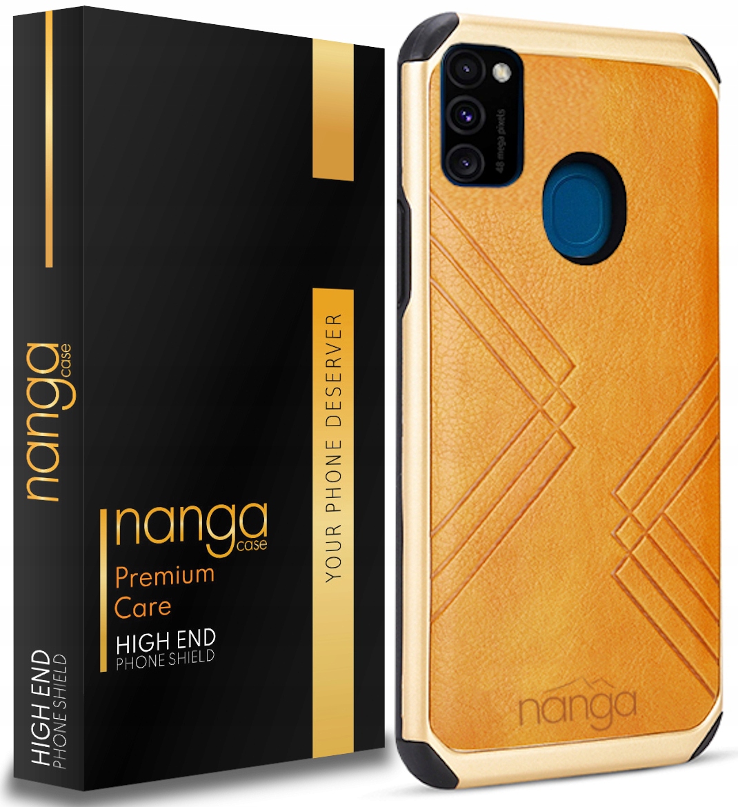 

Etui Ze Skóry Business Do Galaxy M21 Gold