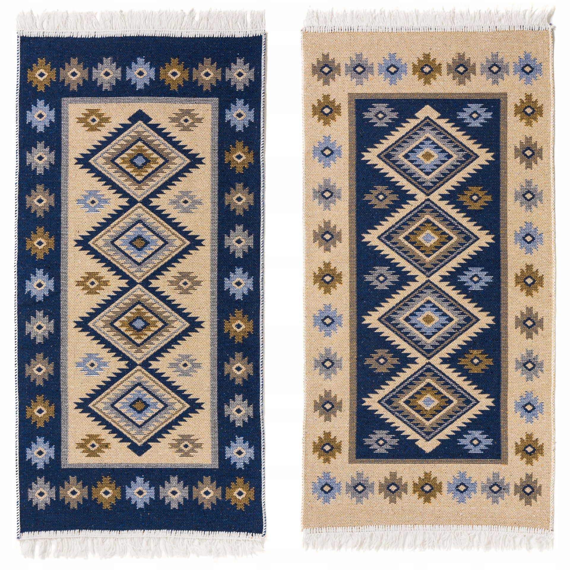 

Dywan Kilim Romby Niebieski 60x120