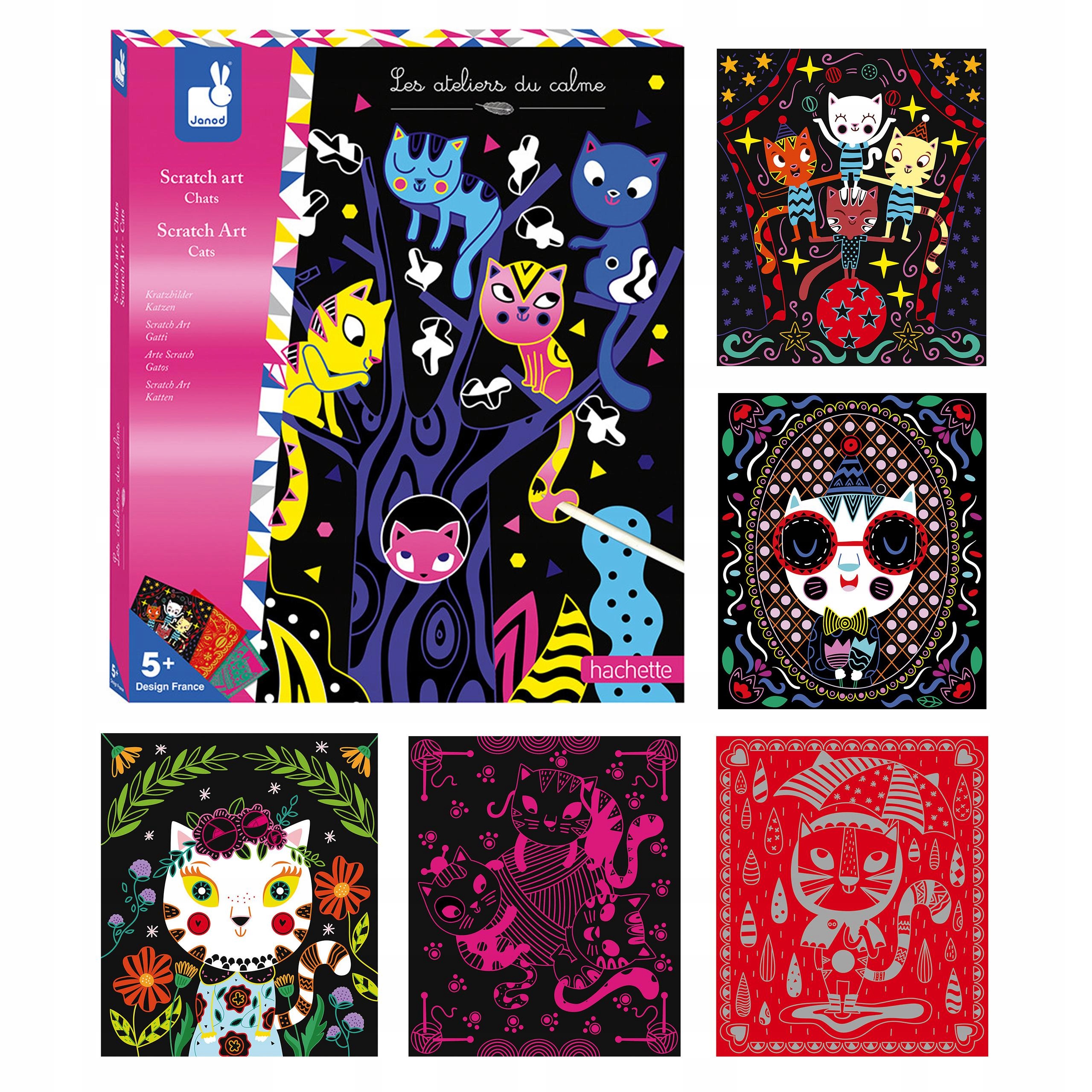 

Janod Zestaw Kreatywny Do Zdrapywania Koty