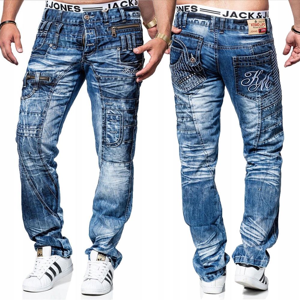 Kosmo Lupo kalhoty pánské KM020 L:32 jeans džíny regular fit 30 jeans