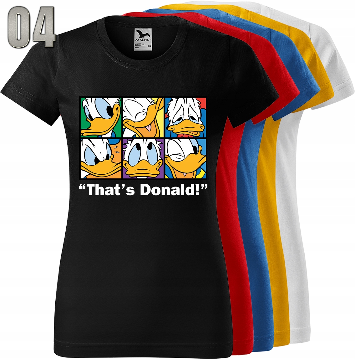 KOSZULKA DAMSKA KACZOR DONALD L Kolor wielokolorowy