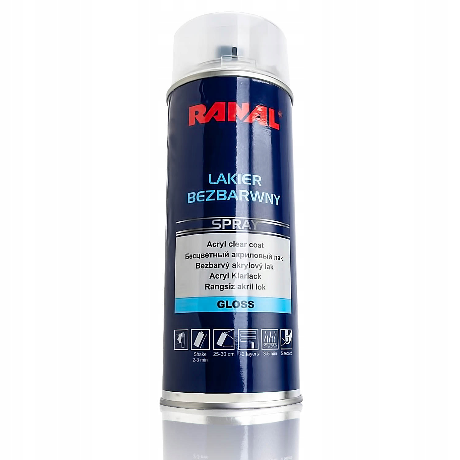 

Ranal Lakier Bezbarwny Połysk Spray 400ml