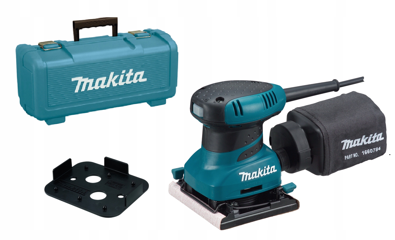 Makita BO4556K Szlifierka Oscylacyjna 200W 114x140mm 14000obr./min Walizka