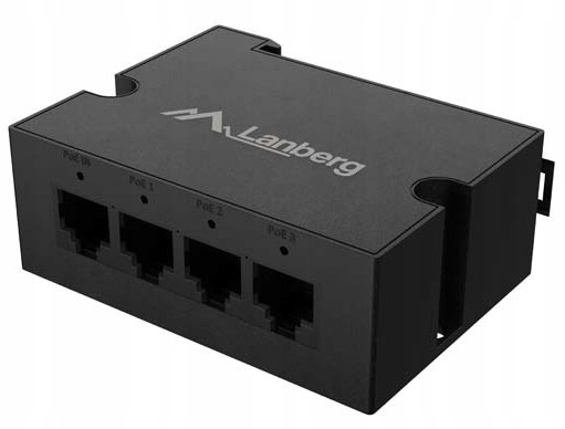 Extender switch PoE DIN-FE4-AT-30W Lanberg