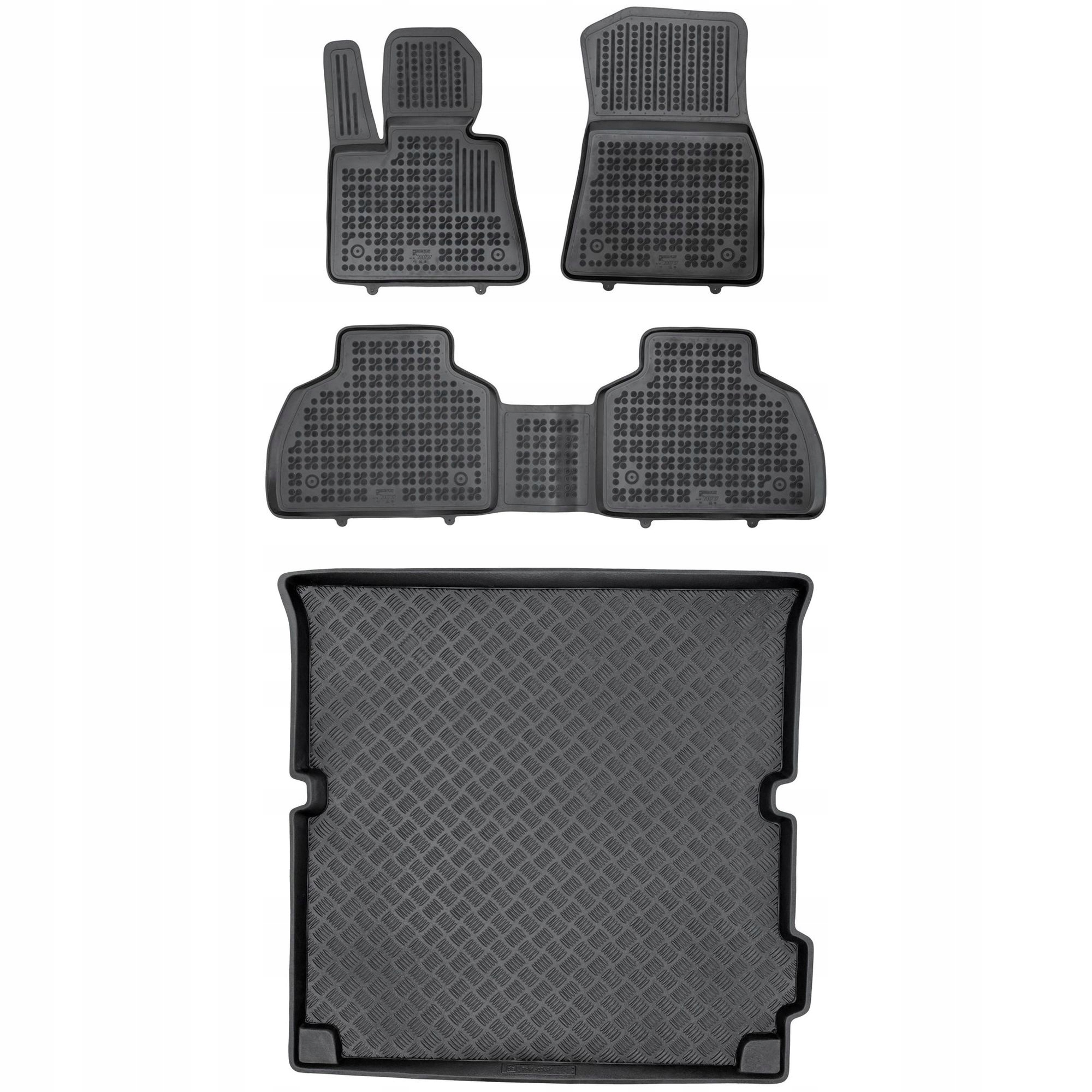 Sada koberčekov a rohoží Bmw X7 G07 od 2018 7 osôb (zložený 3. rad sedadiel)