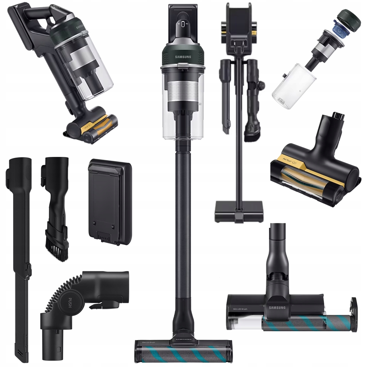 Bezdrôtový vysávač Samsung VS20C954CTN Jet 95 Multi Bohatý set