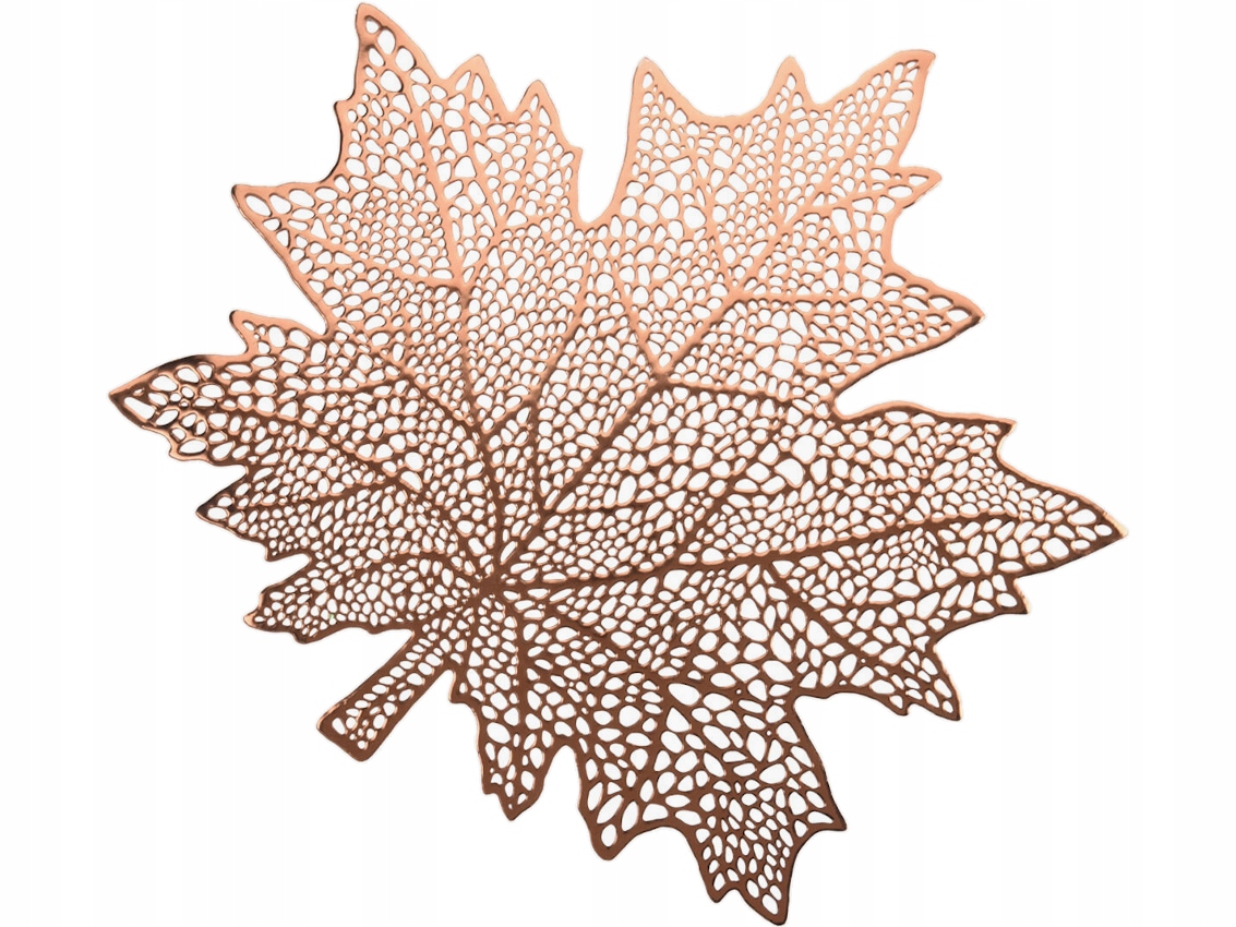 

Leaf Dekoracyjna mata stołowa 41 cm Stare Złoto