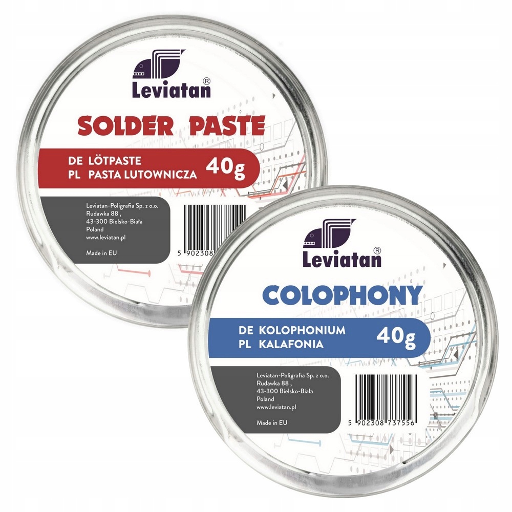 Канифоль паяльная паста LEVIATAN SET 2X40 г