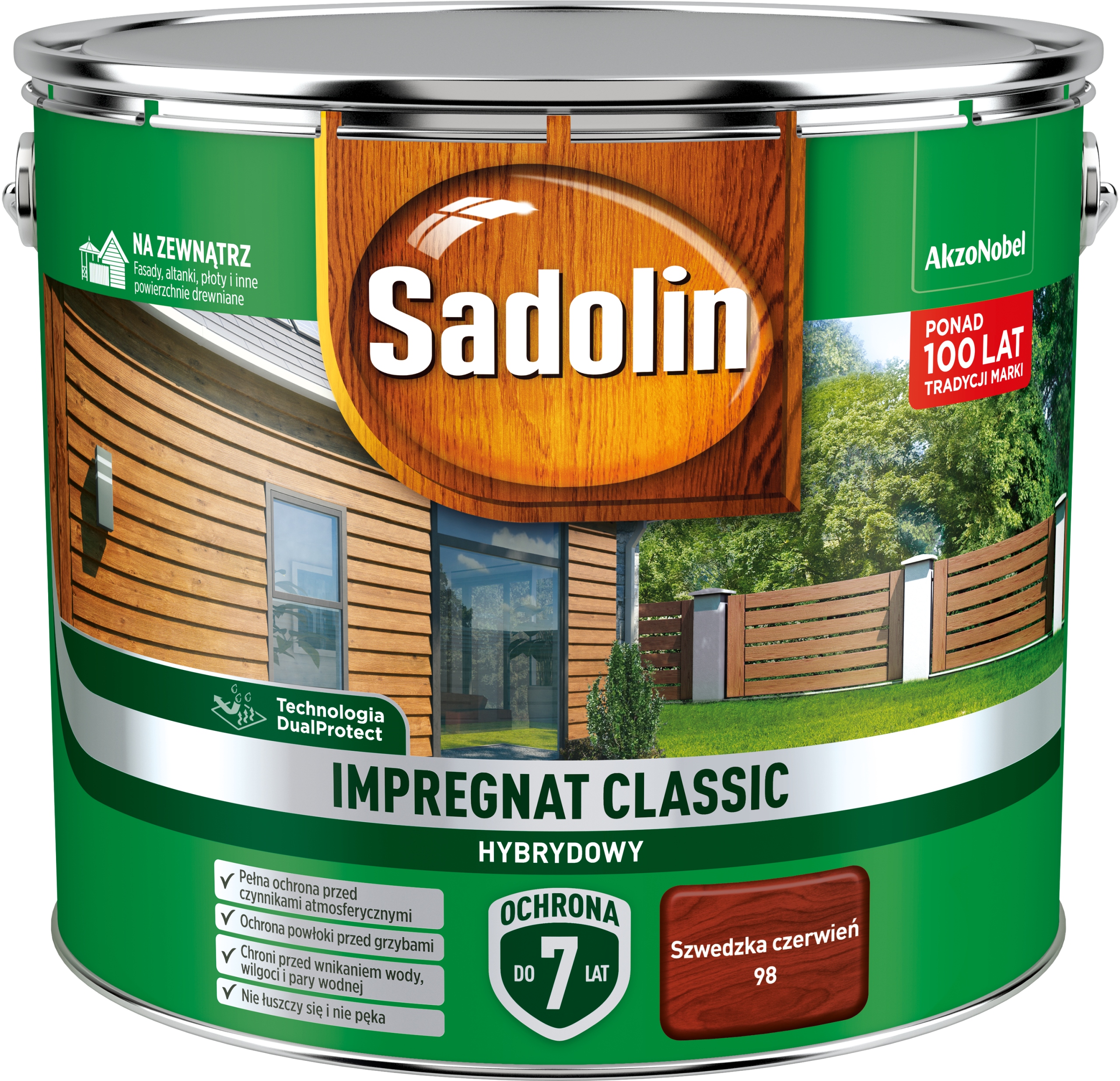 Sadolin Classic Szwedzka Czerwień 98 9L