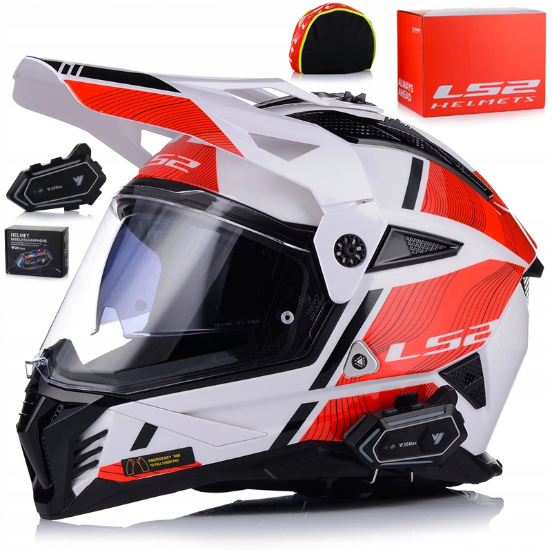 Motocyklová Prilba LS2 MX702 Pioneer Enduro Cross Štvorkolka Atv Sklo Blenda