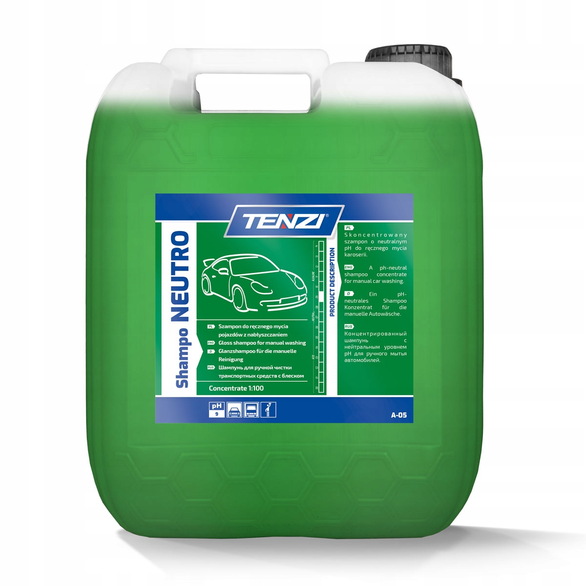 TENZI SHAMPO NEUTRO Szampon samochodowy 5L EAN (GTIN) 5900929100551