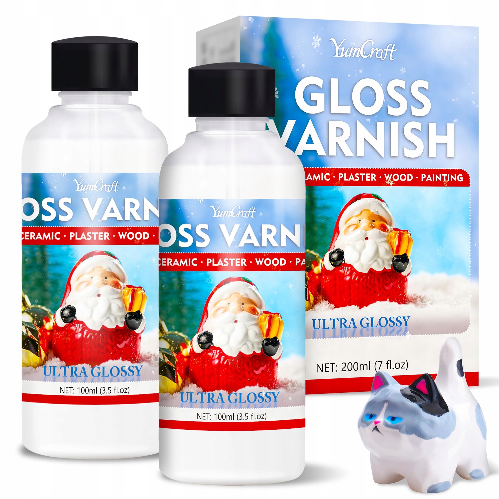 Průhledná glazura pro modelování a keramiku YumCraft 200 Ml Ochrana