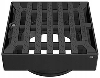 Wpust żeliwny kwadrat 425mm kl.D400/40T do studni Wavin 3164144705