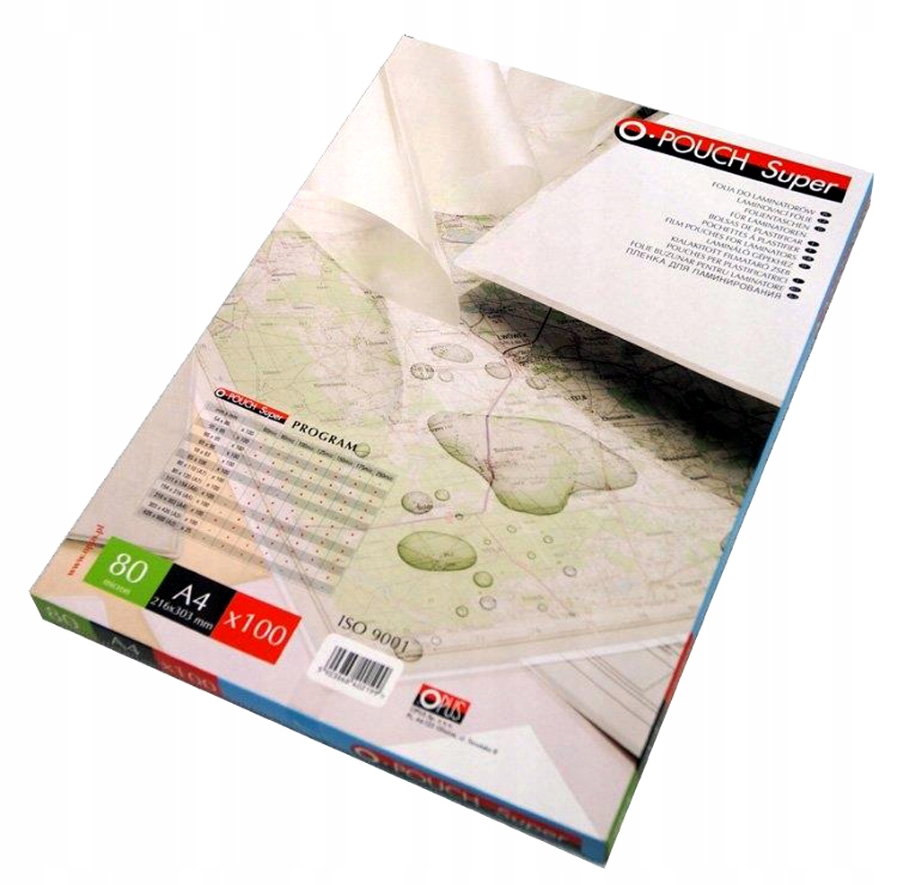 

Folie 100 szt. A4 80 mic do laminowania laminarki