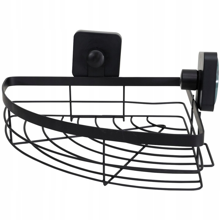 PÓŁKA ŁAZIENKOWA POD PRYSZNIC PRZYSSAWKI NAROŻNA