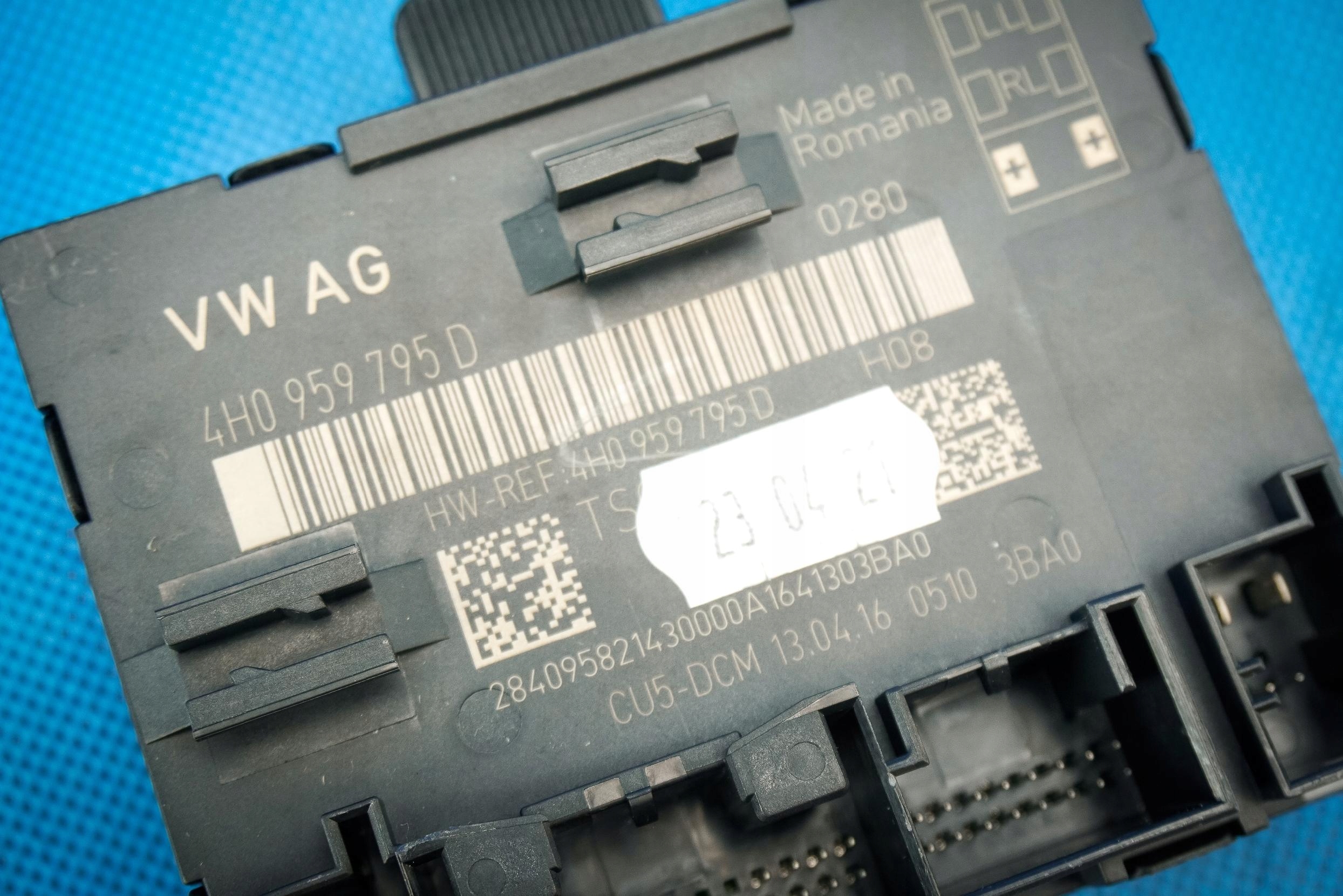 control unit door rear part Audi A8 4H 4H0959795D dociag