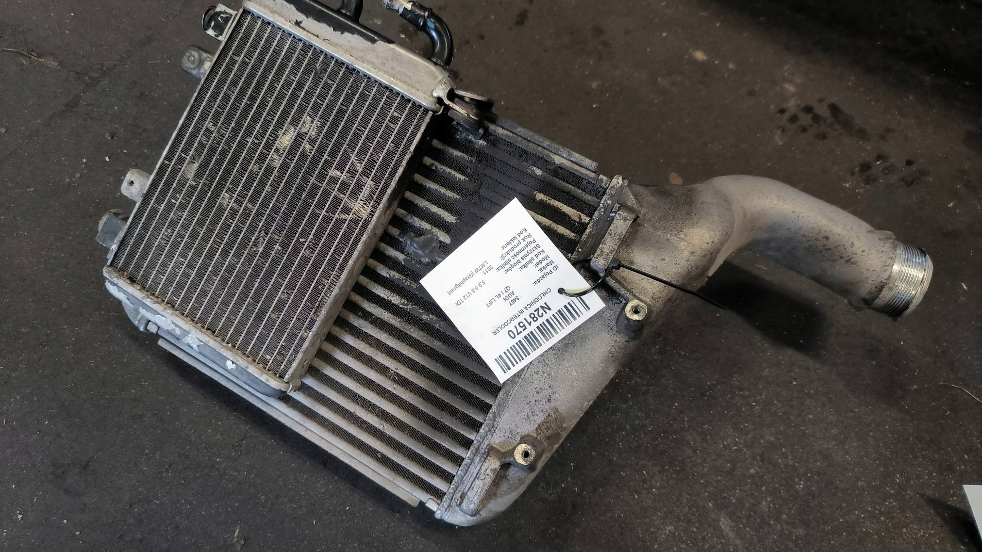 hűtő intercooler 6.0 TDI V12 AUDI Q7 és 4L LIFT