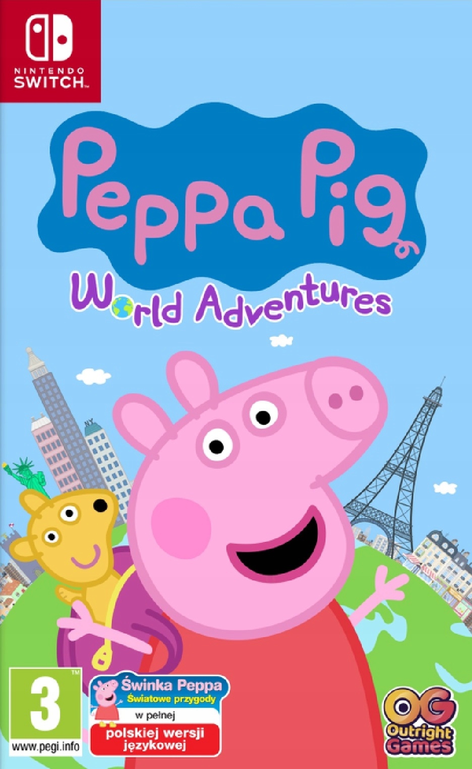 ŚWINKA PEPPA ŚWIATOWE PRZYGODY / NOWA / PL / SWITCH / KARTDRIDŻ Tematyka przygodowe