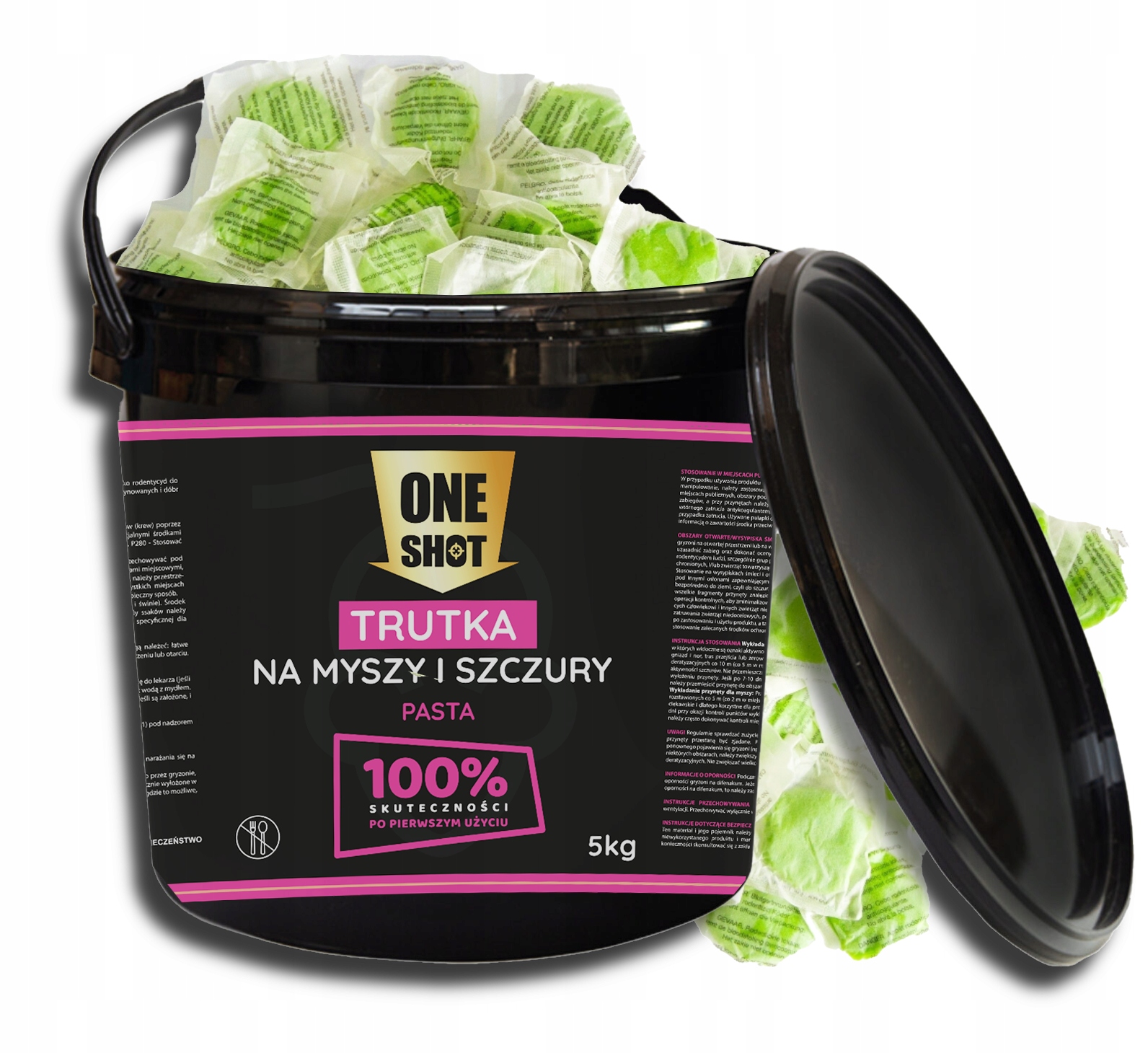 Trutka OneShot pasta Myszy i SZczury trucizna 5kg