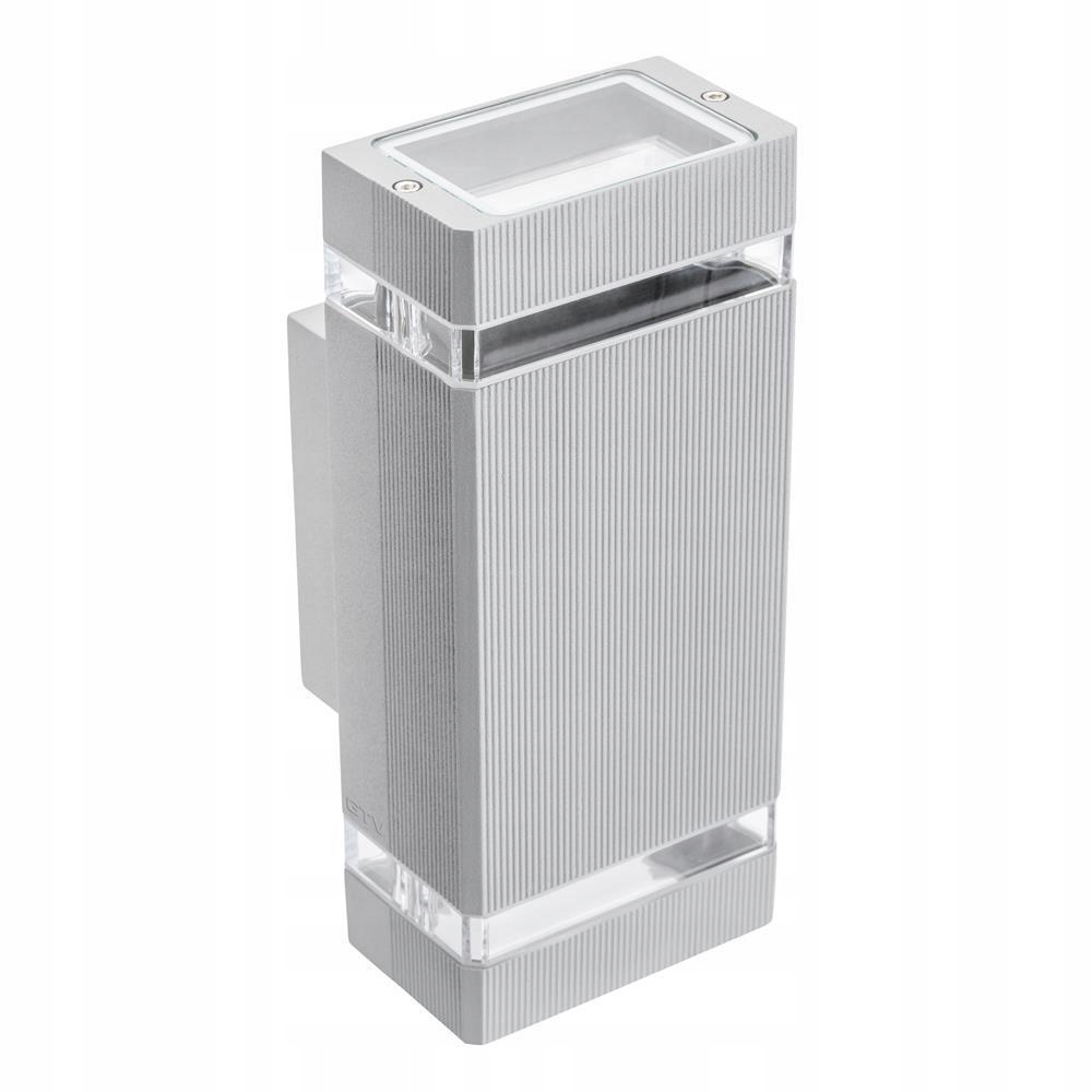 Venkovní fasádní zahradní nástěnné svítidlo Nessa 2xGU10 šedé Gtv