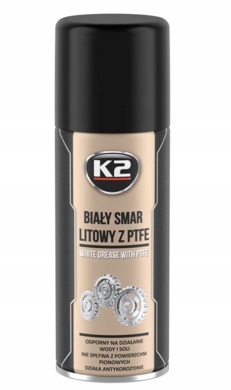 K2 Biały Smar Litowy Z Teflonem Ptfe 400ml