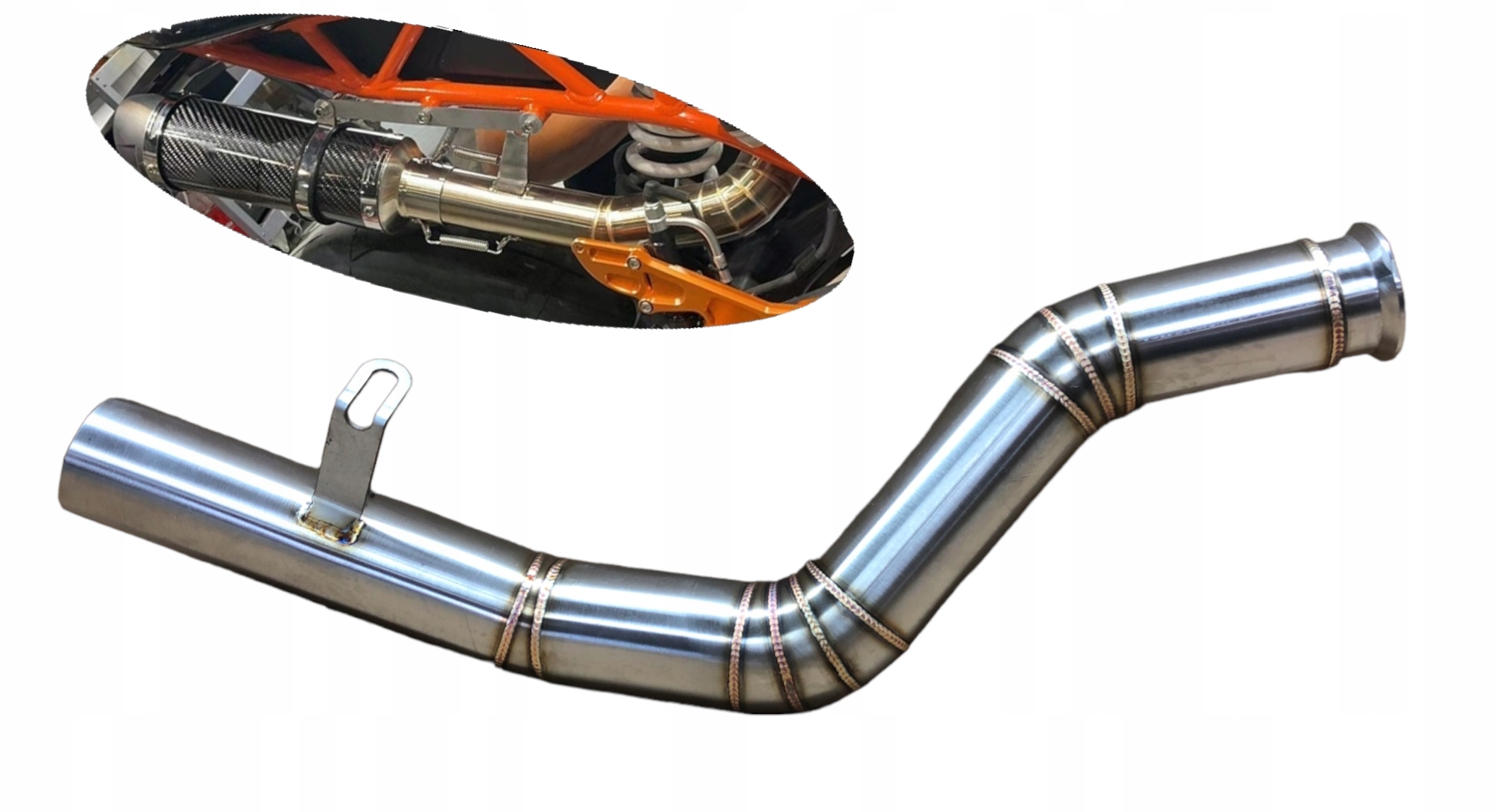 Вихлоп адаптер KTM Duke RC 125 250 390 17-22r