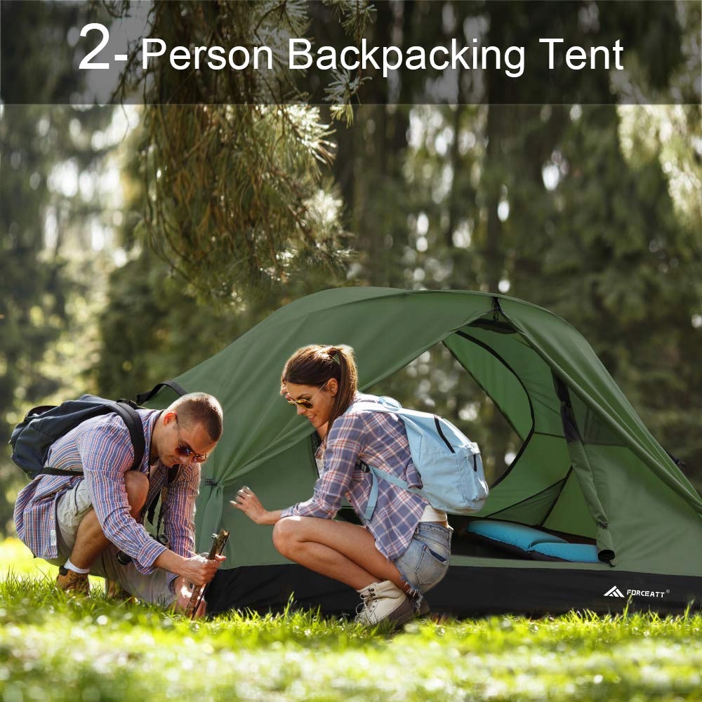 FORCEATT Namiot Dwuosobowy Na 4 Pory Roku Lekki Wodoodporny Camping — miniatura 8