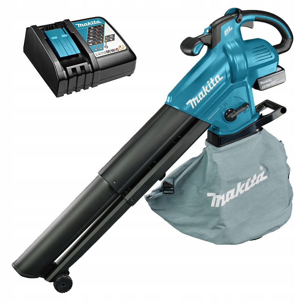 Akumulátorový fúkač listov Makita DUB187T001 na batérie 18V, výkonný Kpl