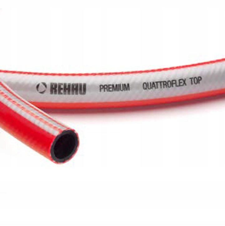 Wąż ogrodowy Quattroflex Top+ fi 13mm 1/2" Rolka 50m Rehau