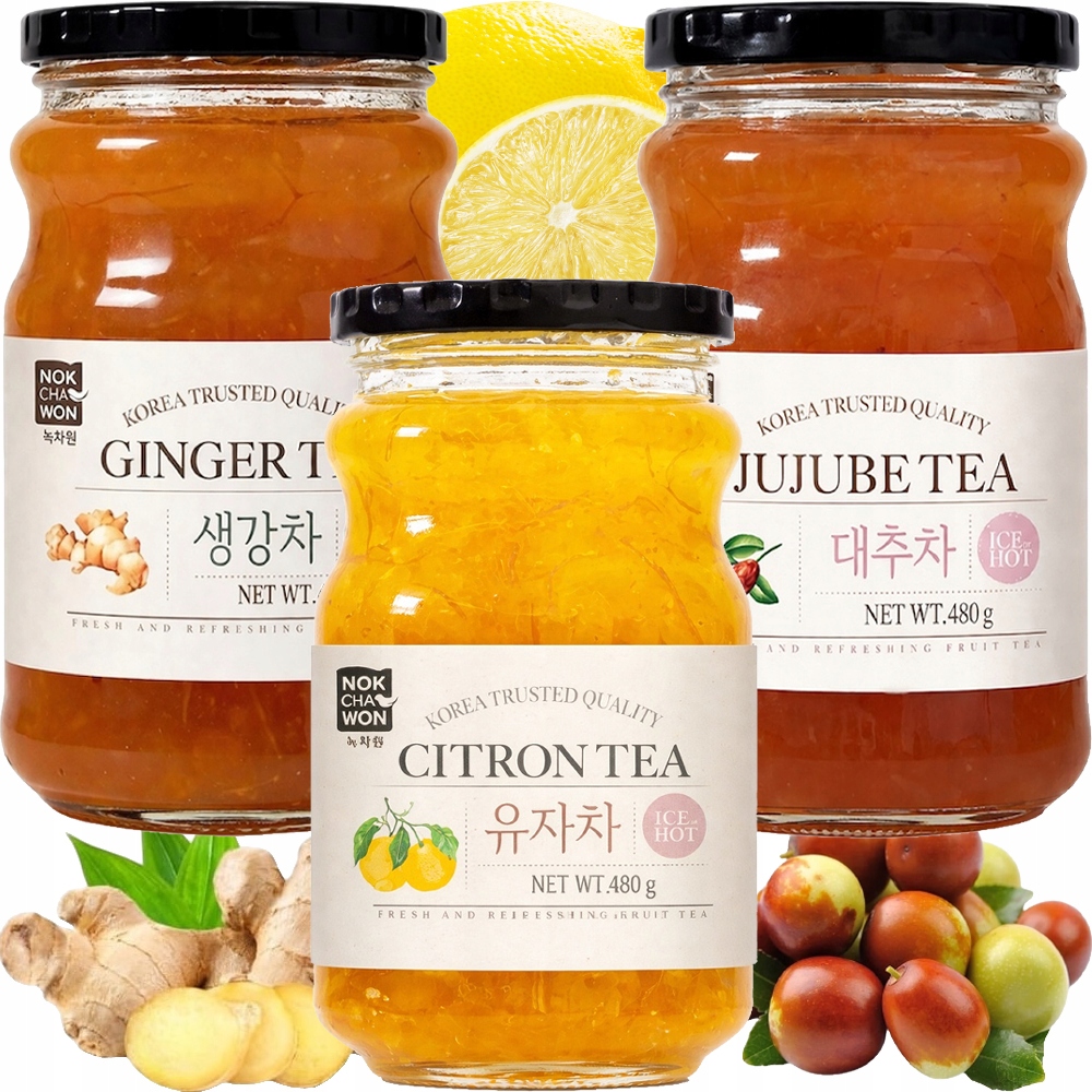 Sada Korejských Čajů Čaj Ovoce Jujube Zázvor Citronová Yuzu